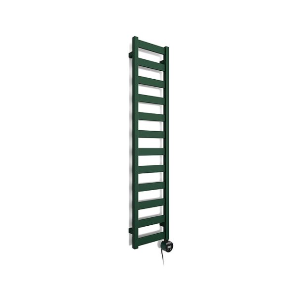 Terma Vivo (Wi Fi Controlled) H1390 x W300mm Matt Green Electric Towel Rail with 400w VEO Heating Element - Image 6