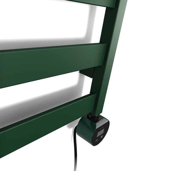 Terma Vivo (Wi Fi Controlled) H1390 x W300mm Matt Green Electric Towel Rail with 400w VEO Heating Element - Image 7