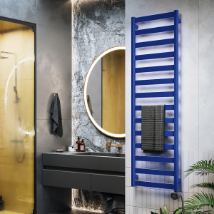 Terma Vivo (Wi Fi Controlled) H1630 x W500mm Denim Electric Towel Rail with 600w VEO Heating Element