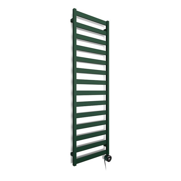Terma Vivo (Wi Fi Controlled) H1630 x W500mm Matt Green Electric Towel Rail with 600w VEO Heating Element - Image 3