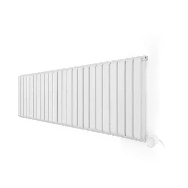 Terma Warp Room (Wi Fi Controlled) H330 x W1565 Matt White Electric Radiator with 1kw VEO Heating Element - Image 3