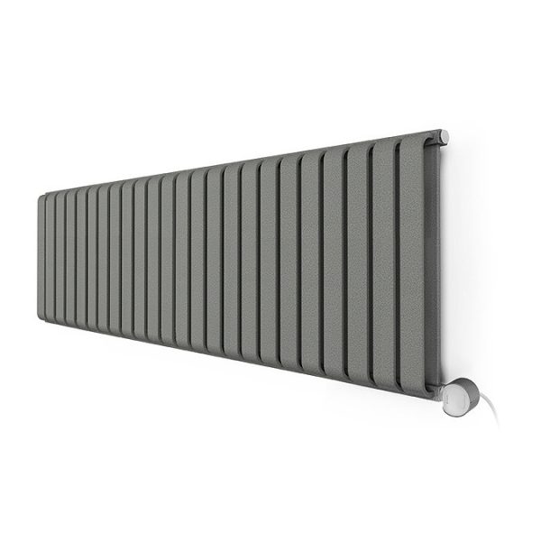 Terma Warp Room (Wi Fi Controlled) H330 x W1565 Salt n Pepper Electric Radiator with 1kw VEO Heating Element - Image 3