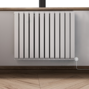 Terma Warp Room (Wi Fi Controlled) H630 x W785mm Matt White Electric Radiator with 800w VEO Heating Element