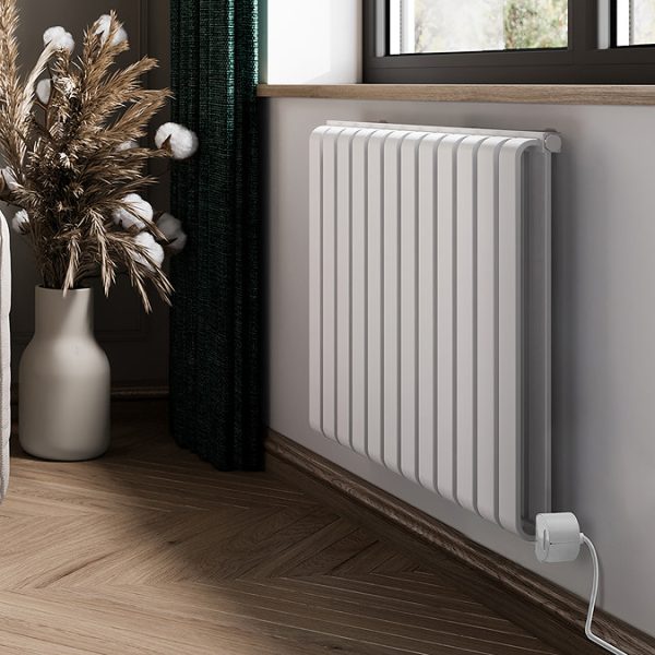 Terma Warp Room (Wi Fi Controlled) H630 x W785mm Matt White Electric Radiator with 800w VEO Heating Element - Image 3