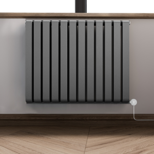 Terma Warp Room (Wi Fi Controlled) H630 x W785mm Salt n Pepper Electric Radiator with 800w VEO Heating Element