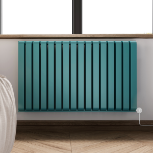 Terma Warp Room (Wi Fi Controlled) H630 x W1045mm Matt Teal Electric Radiator with 1.2kw VEO Heating Element