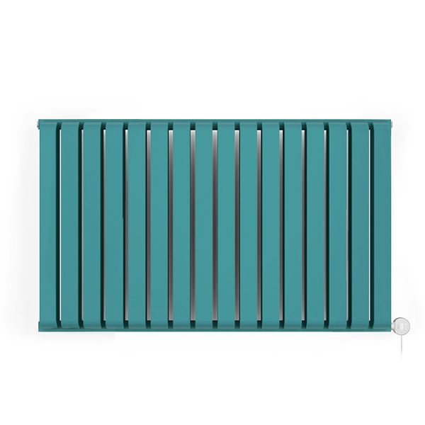 Terma Warp Room (Wi Fi Controlled) H630 x W1045mm Matt Teal Electric Radiator with 1.2kw VEO Heating Element - Image 3