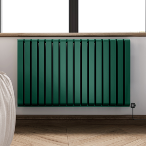 Terma Warp Room (Wi Fi Controlled) H630 x W1045mm Matt Green Electric Radiator with 1.2kw VEO Heating Element