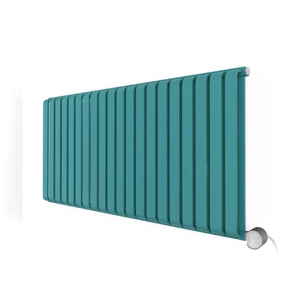 Terma Warp Room (Wi Fi Controlled) H630 x W1305mm Matt Teal Electric Radiator with 1.5kw VEO Heating Element - Image 3