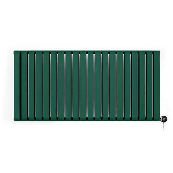 Terma Warp Room (Wi Fi Controlled) H630 x W1305mm Matt Green Electric Radiator with 1.5kw VEO Heating Element - Image 3