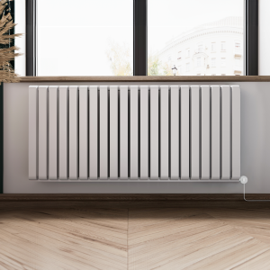 Terma Warp Room (Wi Fi Controlled) H630 x W1305mm Matt White Electric Radiator with 1.5kw VEO Heating Element