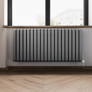 Terma Warp Room Salt n Pepper 1305 x 630mm Electric Radiator with 1.5kw VEO Heating Element