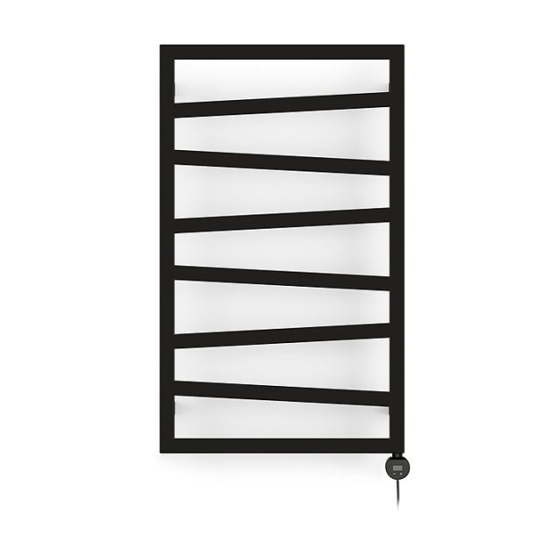 Terma Zig Zag (Wi Fi Controlled) H835 x W500mm Heban Black Electric Towel Rail with 300w VEO Heating Element - Image 4