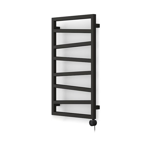 Terma Zig Zag (Wi Fi Controlled) H835 x W500mm Heban Black Electric Towel Rail with 300w VEO Heating Element - Image 5