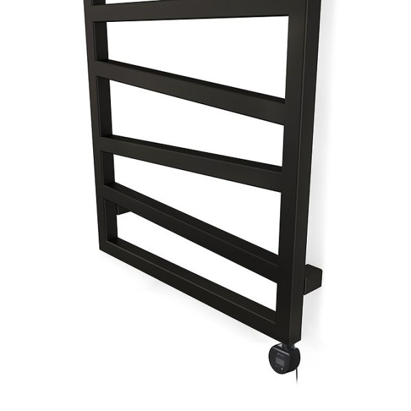 Terma Zig Zag (Wi Fi Controlled) H835 x W500mm Heban Black Electric Towel Rail with 300w VEO Heating Element - Image 6