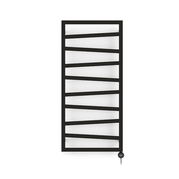 Terma Zig Zag (Wi Fi Controlled) H1070 x W500mm Heban Black Electric Towel Rail with 400w VEO Heating Element - Image 4