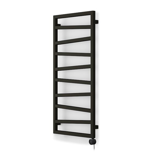 Terma Zig Zag (Wi Fi Controlled) H1070 x W500mm Heban Black Electric Towel Rail with 400w VEO Heating Element - Image 5