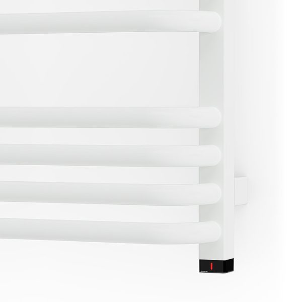 Terma Alex One H760 x W500mm White Electric Only Towel Rail - Image 2