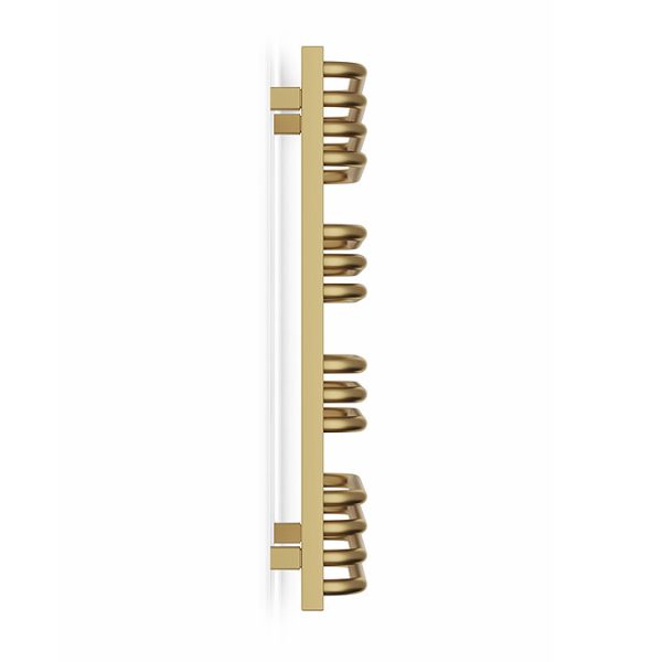 Terma Alex One H760 x W500mm Brass Electric Only Towel Rail - Image 4