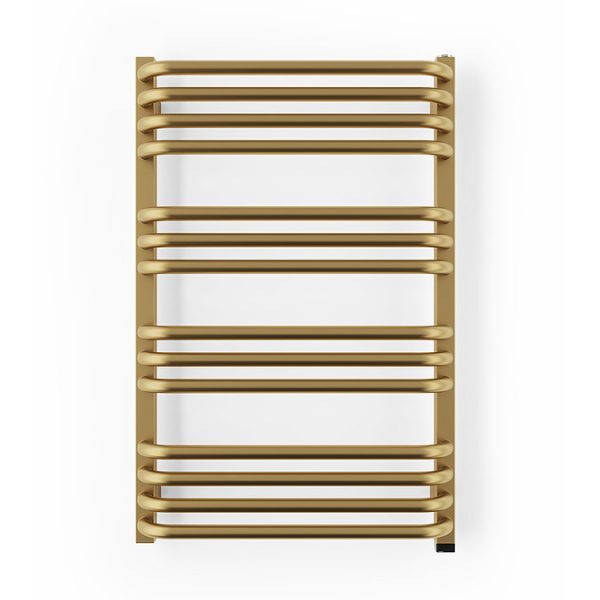 Terma Alex One H760 x W500mm Brass Electric Only Towel Rail - Image 5