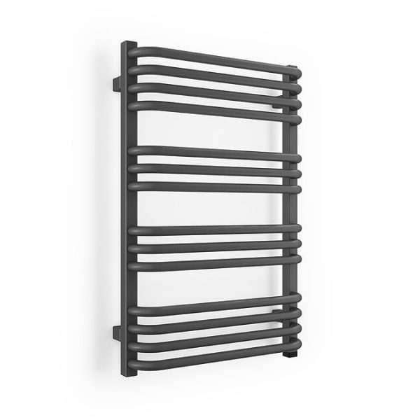 Terma Alex One H760 x W500mm Modern Grey Electric Only Towel Rail - Image 4