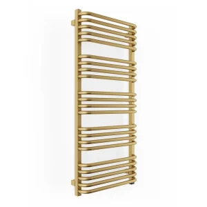 Terma Alex One H1140 x W500mm Brass Electric Only Towel Rail