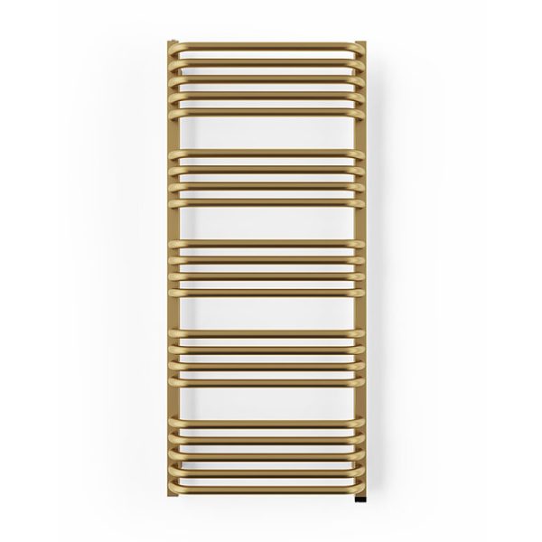 Terma Alex One H1140 x W500mm Brass Electric Only Towel Rail - Image 5
