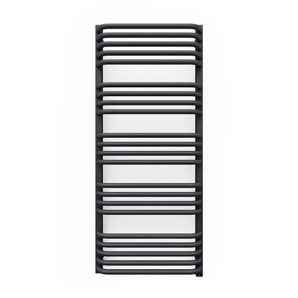 Terma Alex One H1140 x W500mm Modern Grey Electric Only Towel Rail - Image 4