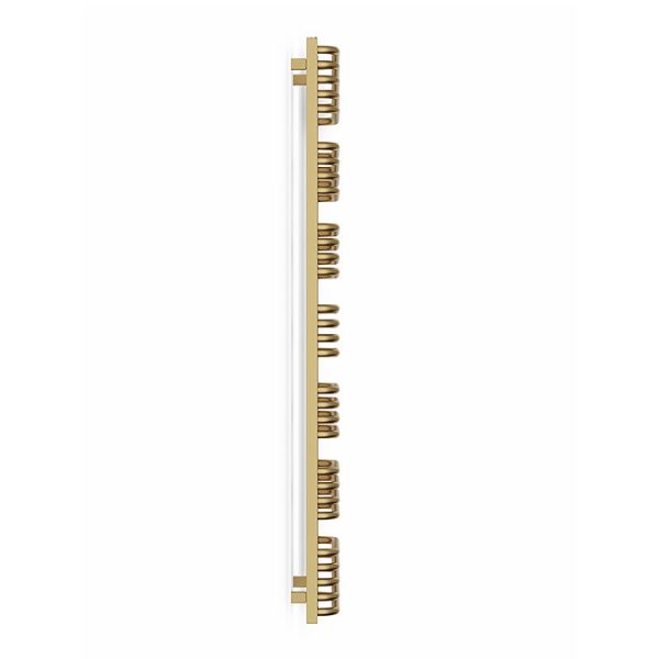 Terma Alex One H1580 x W500mm Brass Electric Only Towel Rail - Image 4
