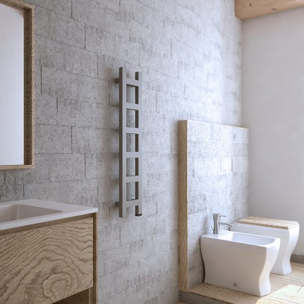 Terma Easy One H960 x W200mm Sparkling Gravel Electric Only Towel Rail - Image 2