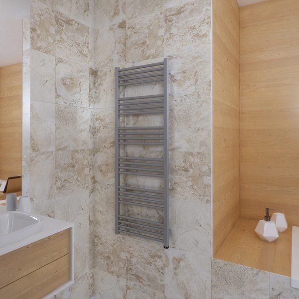 Terma Fiona One Sparkling Gravel Electric Towel Rail 480 x 1380mm - Image 3