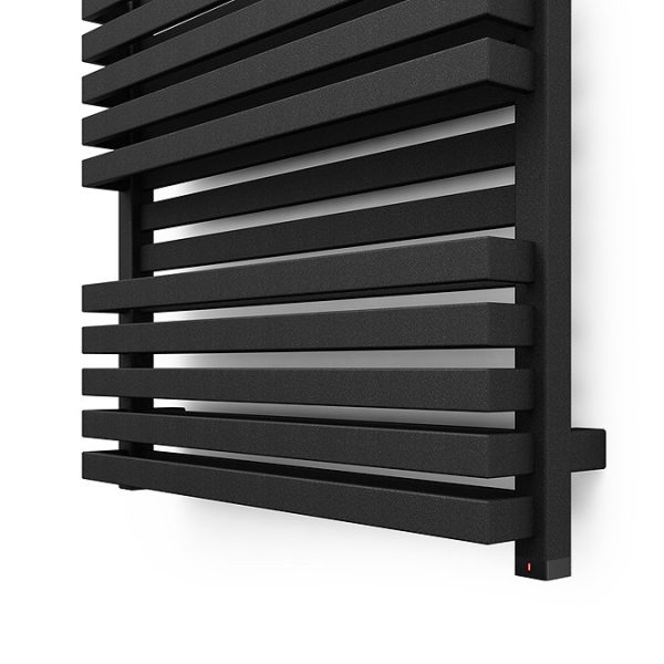 Terma Quadrus Bold One  Metallic Black Electric Towel Rail 450 x 1185mm - Image 4
