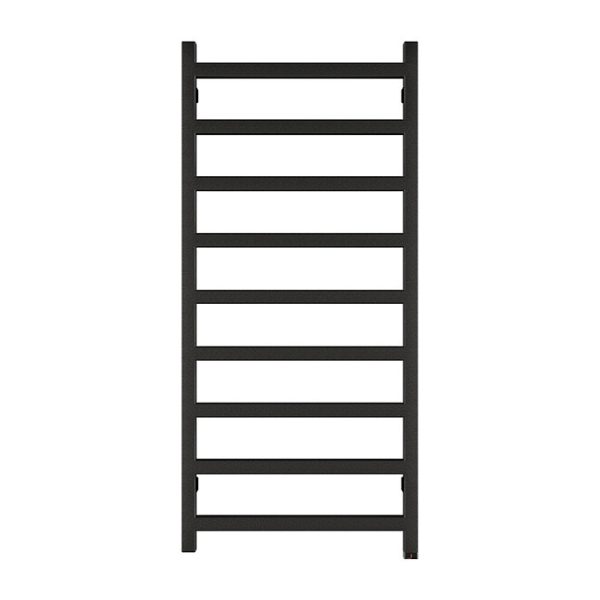 Terma Simple One H1080 x W500mm Heban Black Electric Only Towel Rail - Image 4