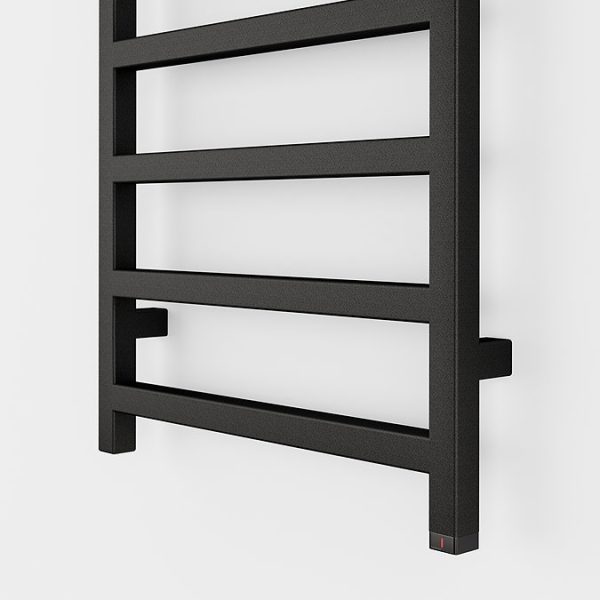 Terma Simple One H1440 x W500mm Heban Black Electric Only Towel Rail - Image 5