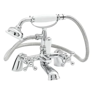 Nuie Viscount Range Bath Shower Mixer with Small Handset   Chrome