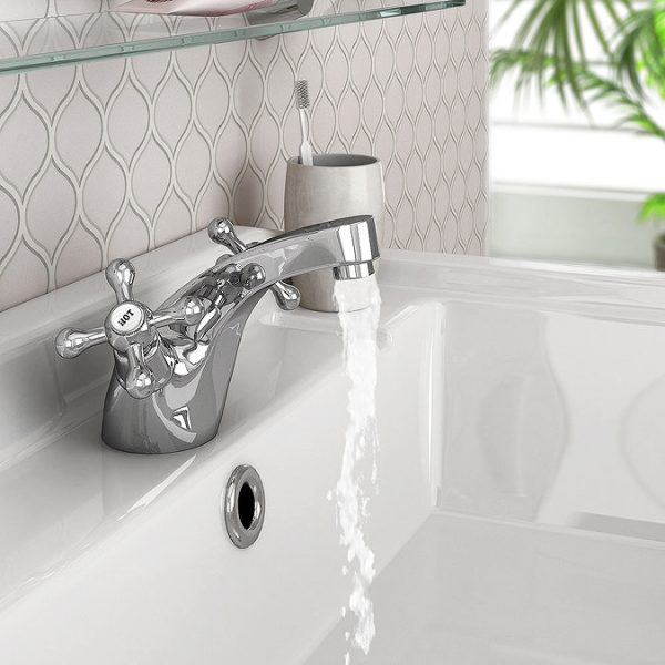 Nuie Viscount Range Mono Basin & Bath Shower Mixer   Chrome - Image 2