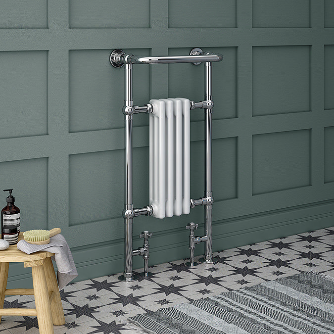 Mayfair Traditional Radiator with Crosshead Valves - Image 5