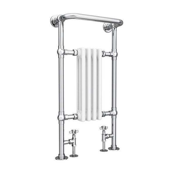 Mayfair Traditional Chrome Heated Towel Rail H965mm x W495mm - Image 2