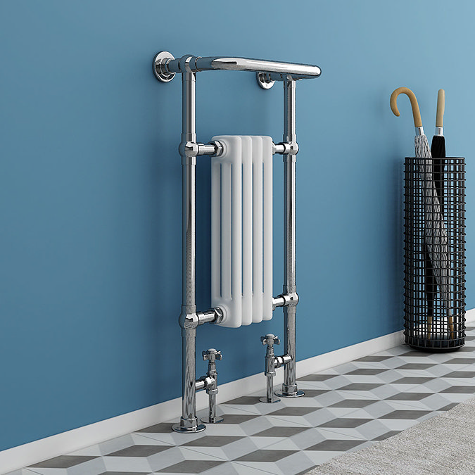 Mayfair Traditional Radiator with Crosshead Valves - Image 6