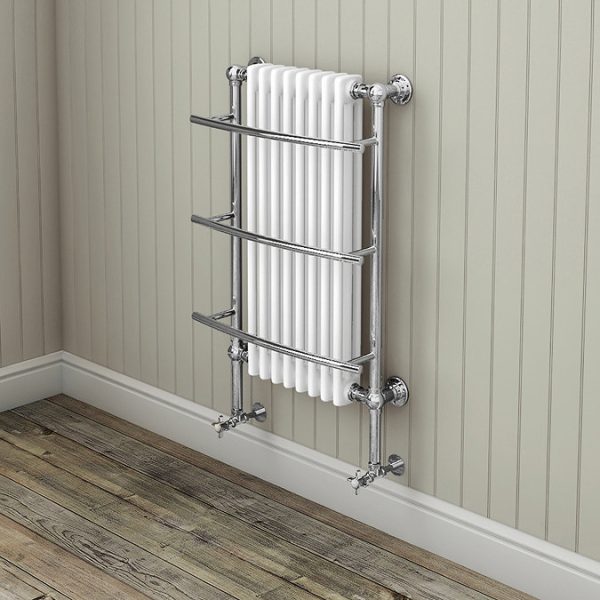 Chatsworth Yale Traditional Wall Hung Towel Rail Radiator (635 x 1000mm) - Image 3