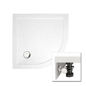 Zamori   35mm Quadrant Shower Tray with Leg & Panel Set   Various Size Options 900mm x 900mm