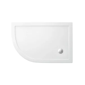 Zamori   35mm Offset Quadrant Anti Bacterial Shower Tray   Left Hand 1200mm x 800mm LH