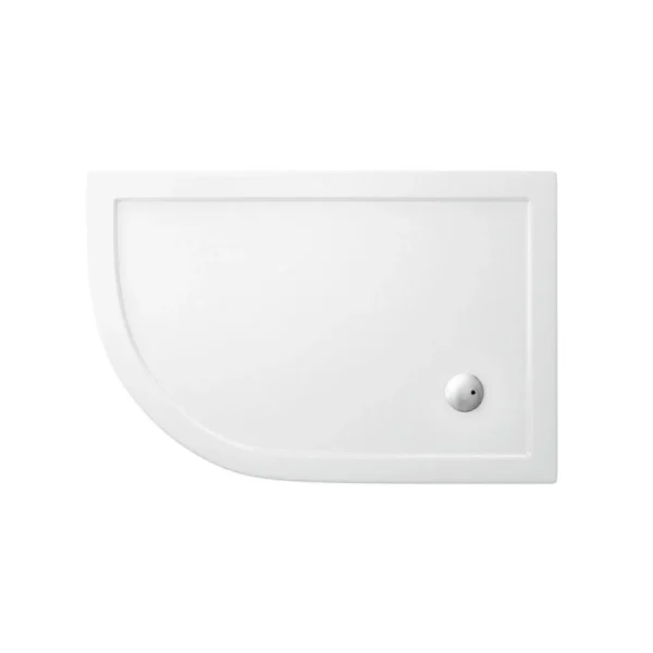 Zamori   35mm Offset Quadrant Anti Bacterial Shower Tray   Left Hand 1200mm x 800mm LH