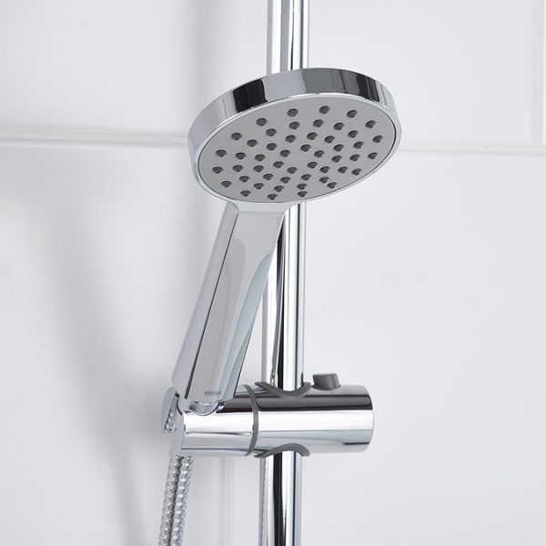 Bristan Zing2 Thermostatic Bar Shower Valve and Rigid Riser Kit   Chrome - Image 3