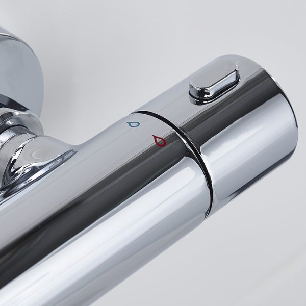 Bristan Zing2 Thermostatic Bar Shower Valve and Rigid Riser Kit   Chrome - Image 6