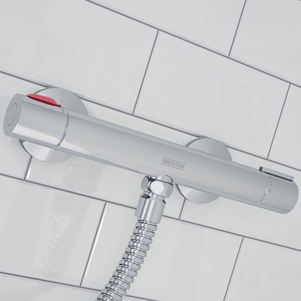Bristan   Zing Cool Touch Thermostatic Bar Valve with Adjustable Riser Kit - Image 2
