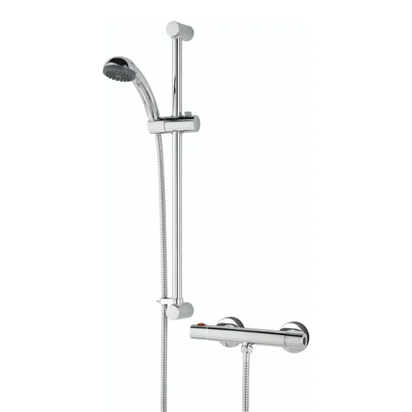 Bristan   Zing Cool Touch Thermostatic Bar Valve with Adjustable Riser & Fast Fit Kit