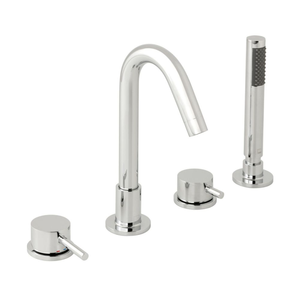 Vado Zoo 4 Hole Bath Shower Mixer with Handset and Spout
